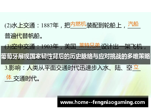 葡萄牙展现国家韧性背后的历史脉络与应对挑战的多维策略